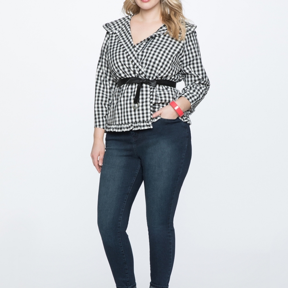 Ruffled Gingham Jacket - image 2